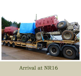 Buffel arrival at NR16