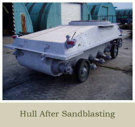 Previous Projects CVR T Sabre 02 FD 14 Hull Section Hull After Sandblasting