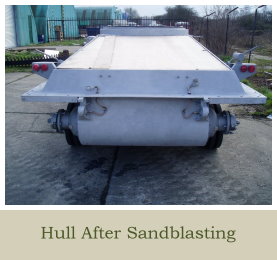 Previous Projects CVR T Sabre 02 FD 14 Hull Section Hull After Sandblasting