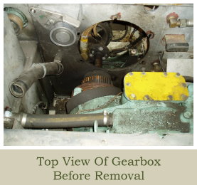 Previous Projects CVR T Sabre 02 FD 14 Hull Section Top View Of Gearbox Before Removal