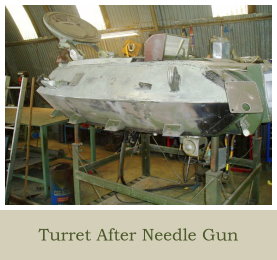 Previous Project CVR T Sabre 02 FD 14 Turret Section Turret After Needle Gun