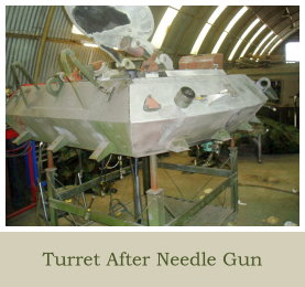 Previous Project CVR T Sabre 02 FD 14 Turret Section Turret After Needle Gun