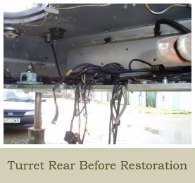 Previous Project CVR T Sabre 02 FD 14 Turret Section Turret Rear Before Restoration
