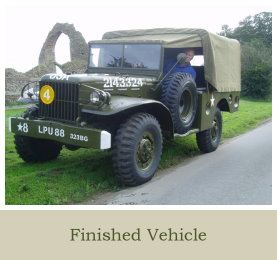 Previous Projects Dodge WC51 Completed Vehicle Section