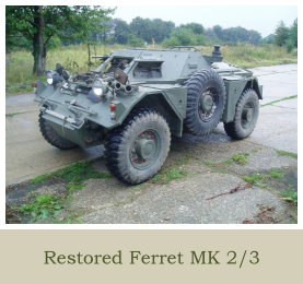 Previous Projects Ferret MK 2/3 Completed Vehicle Section