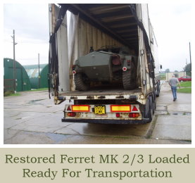 Previous Projects Ferret MK 2/3 Completed Vehicle Section